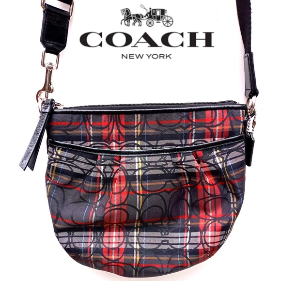 Coach, Tartan Plaid, convertible crossbody purse - Picture 1 of 7